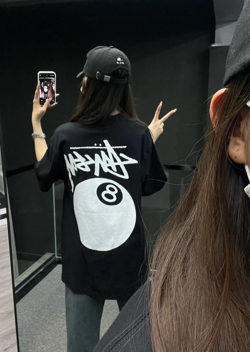 <現貨/經典8號球重返江湖🎱>現貨 Stüssy STUSSY 8 BALL TEE PIGMENT DYED 經典 8號球 短T 短袖 黑 白 2色 1905022