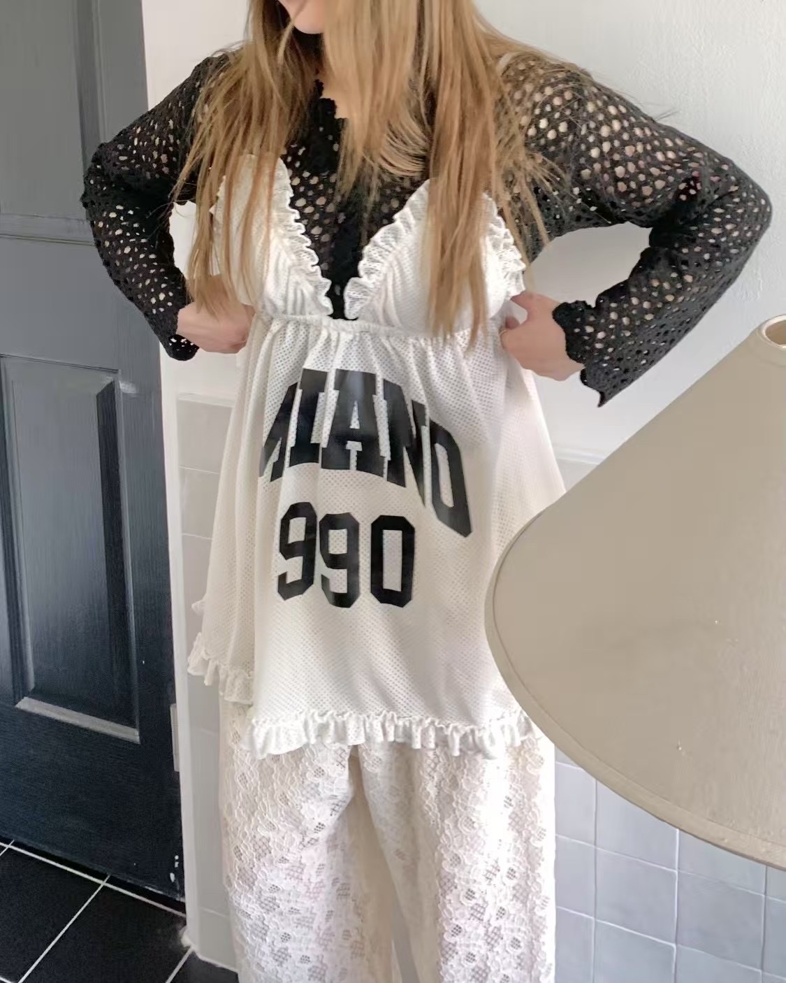 [預訂 夠數才造] 自肥 波衫網網日系外搭