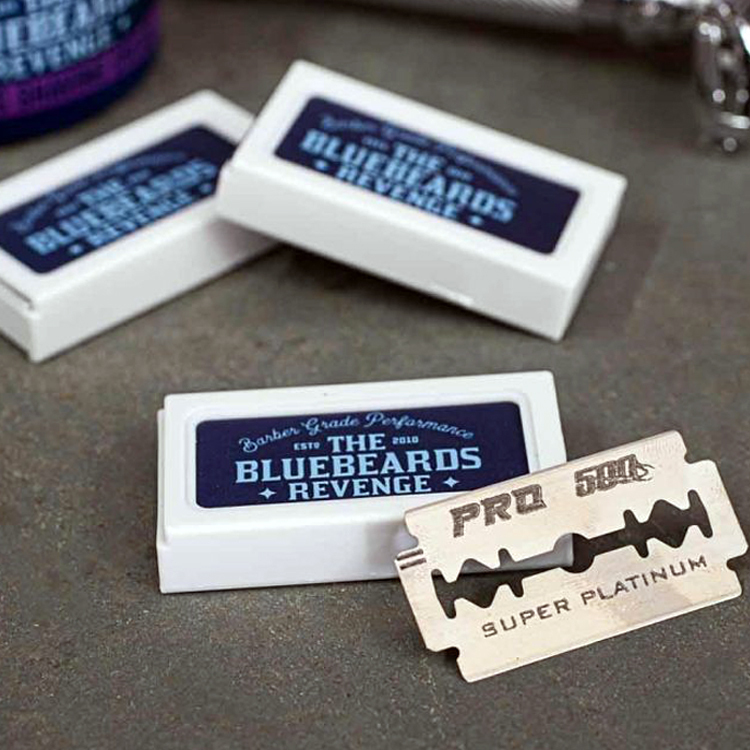 英國 Bluebeards - 藍鬍子 雙面刮鬍刀片（10片裝 / 通用傳統復古雙刃安全刮鬍刀）