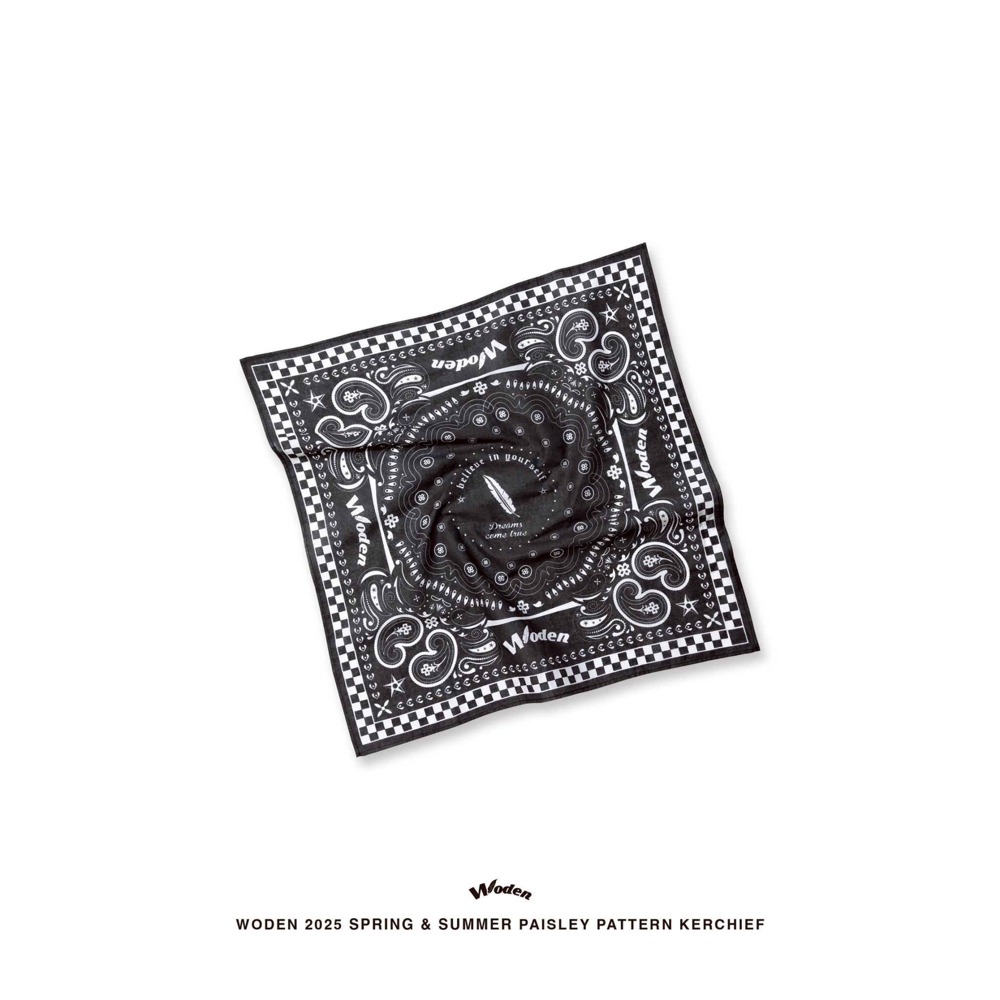 WODEN 2025 Spring & Summer Paisley Pattern Kerchief - 變