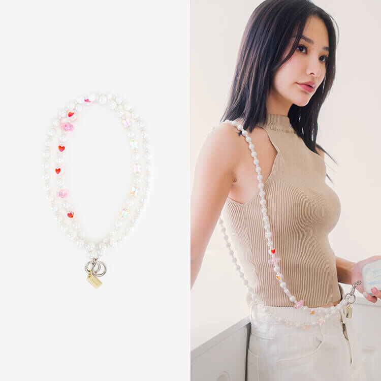 炫彩雲蓋珠珠 手機掛繩  串珠掛繩 長掛繩 背帶