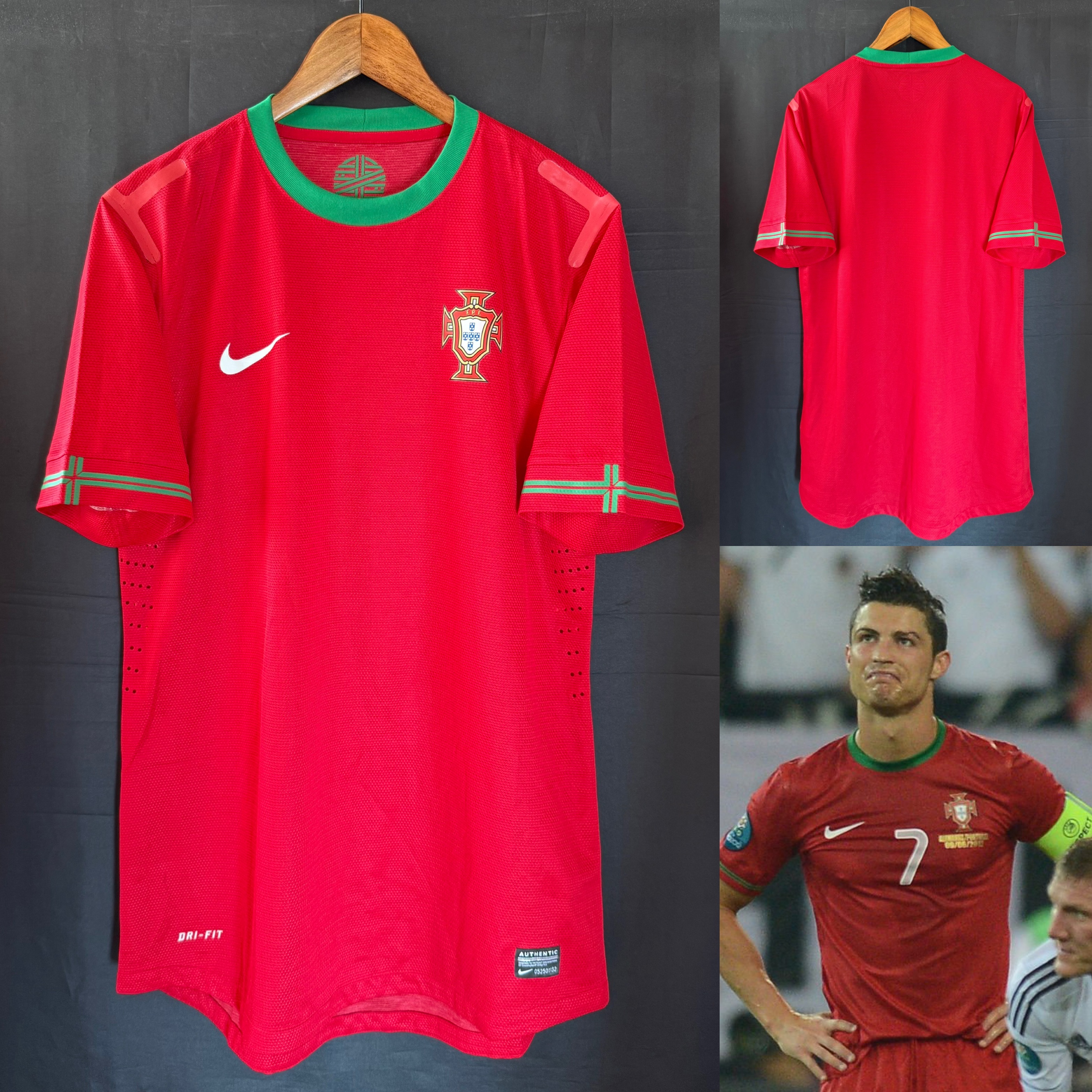 (球員版) 葡萄牙 2012 Nike 主場球員版球衣