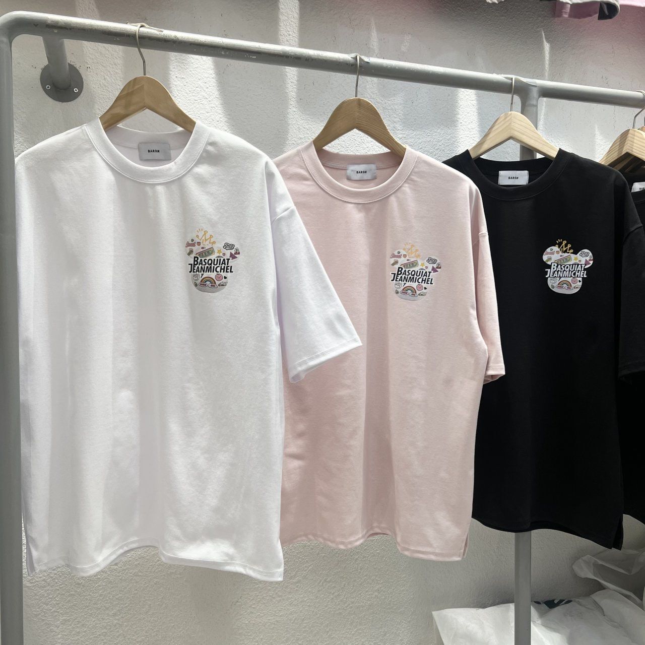 熊仔圖案英文字短袖Tee BARON-188T