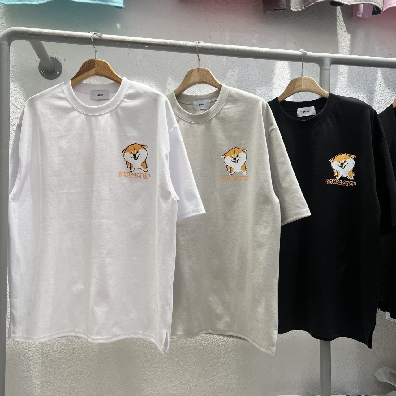 狗仔圖案英文字短袖Tee BARON-189T