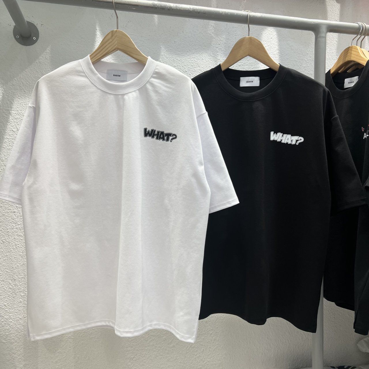 熊仔圖案英文字短袖Tee BARON-190T