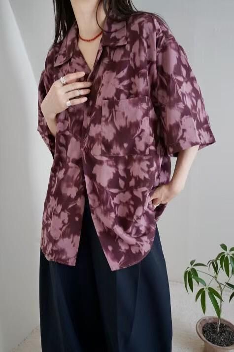 混色短袖恤衫 D.B.Y.M-057S