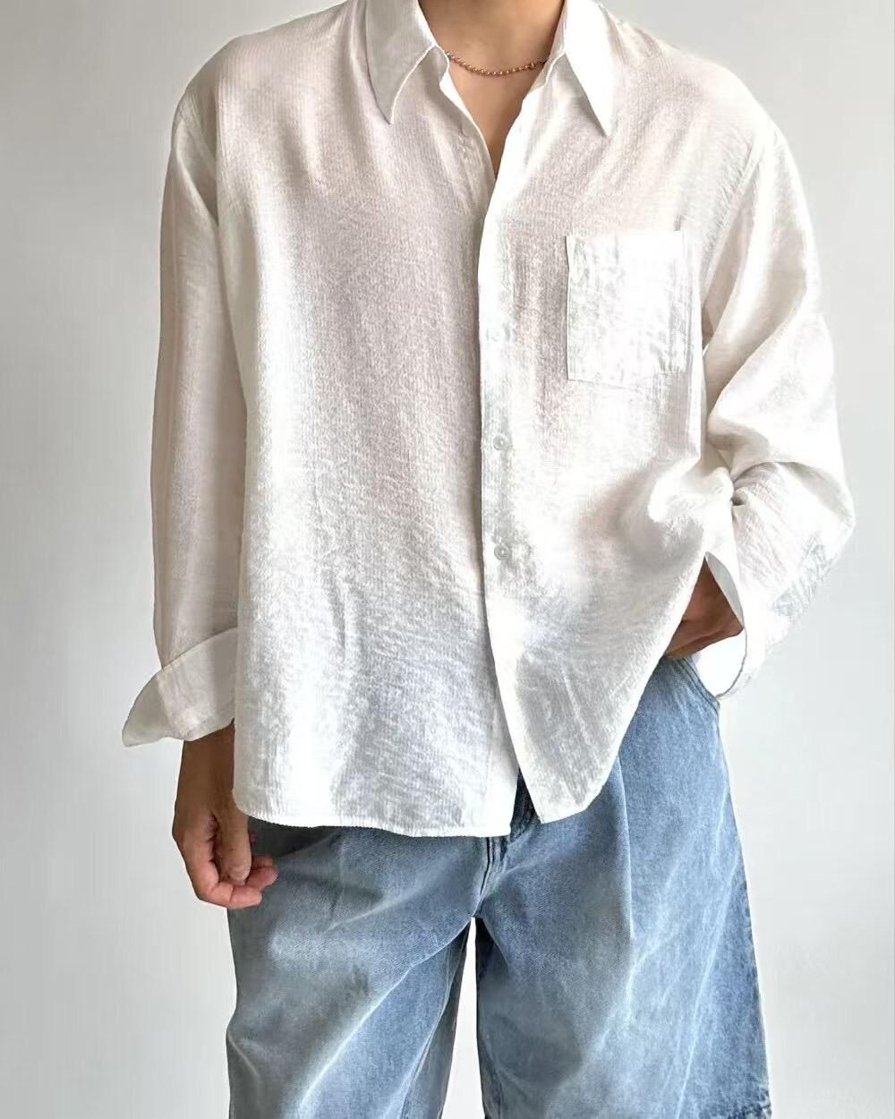 淨色長袖恤衫 D.B.Y.M-061S