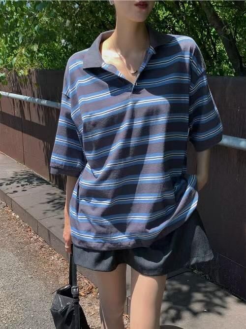 橫間短袖Polo Tee D.B.Y.M-063T