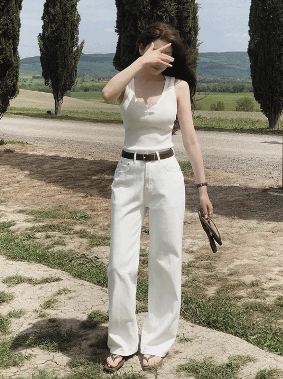 預訂｜SLOWAND #SLOWMADE 挺版棉質闊腳褲 (2 Color)