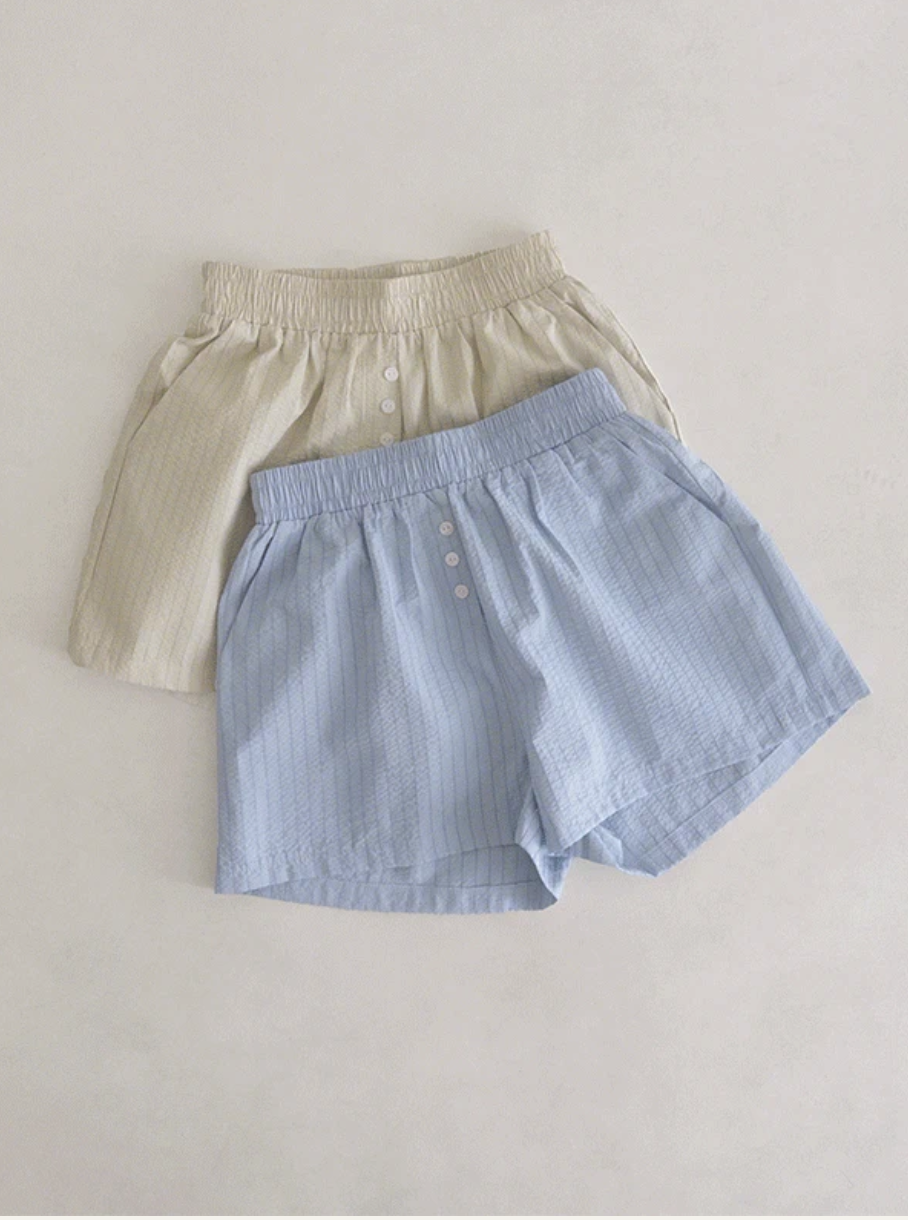 預訂｜SLOWAND #SLOWMADE 條紋感涼爽短褲 (2 Color)