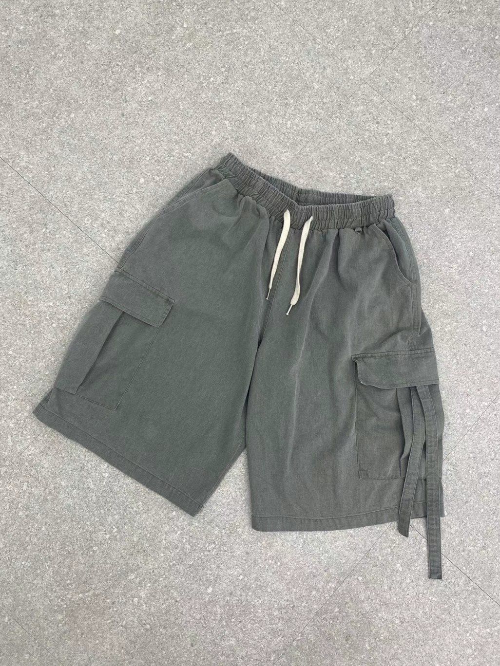 洗水淨色工裝短褲 And More-083P