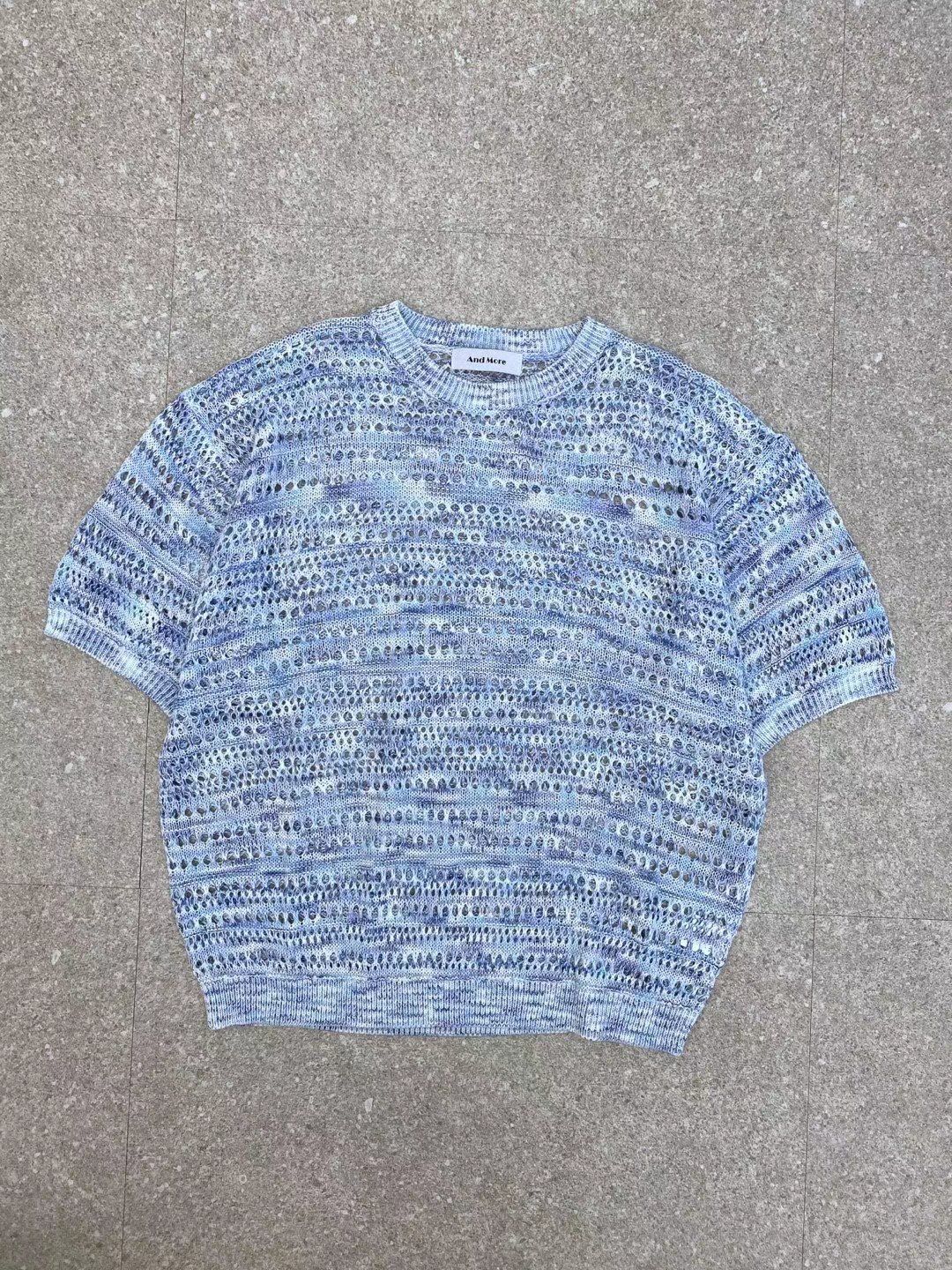 混色短袖針織Tee And More-087T