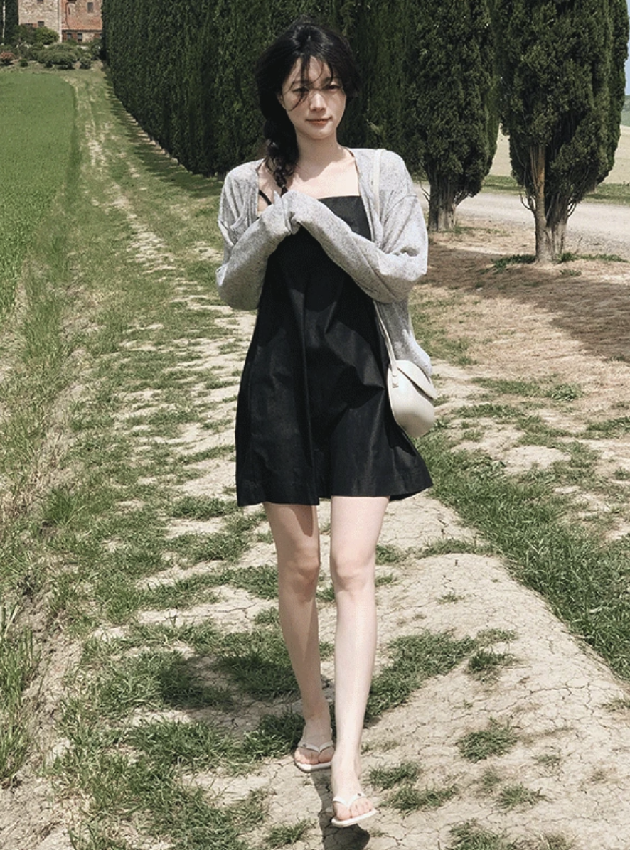 預訂｜SLOWAND #SLOWMADE 吊帶修身連身裙 (2 Color)