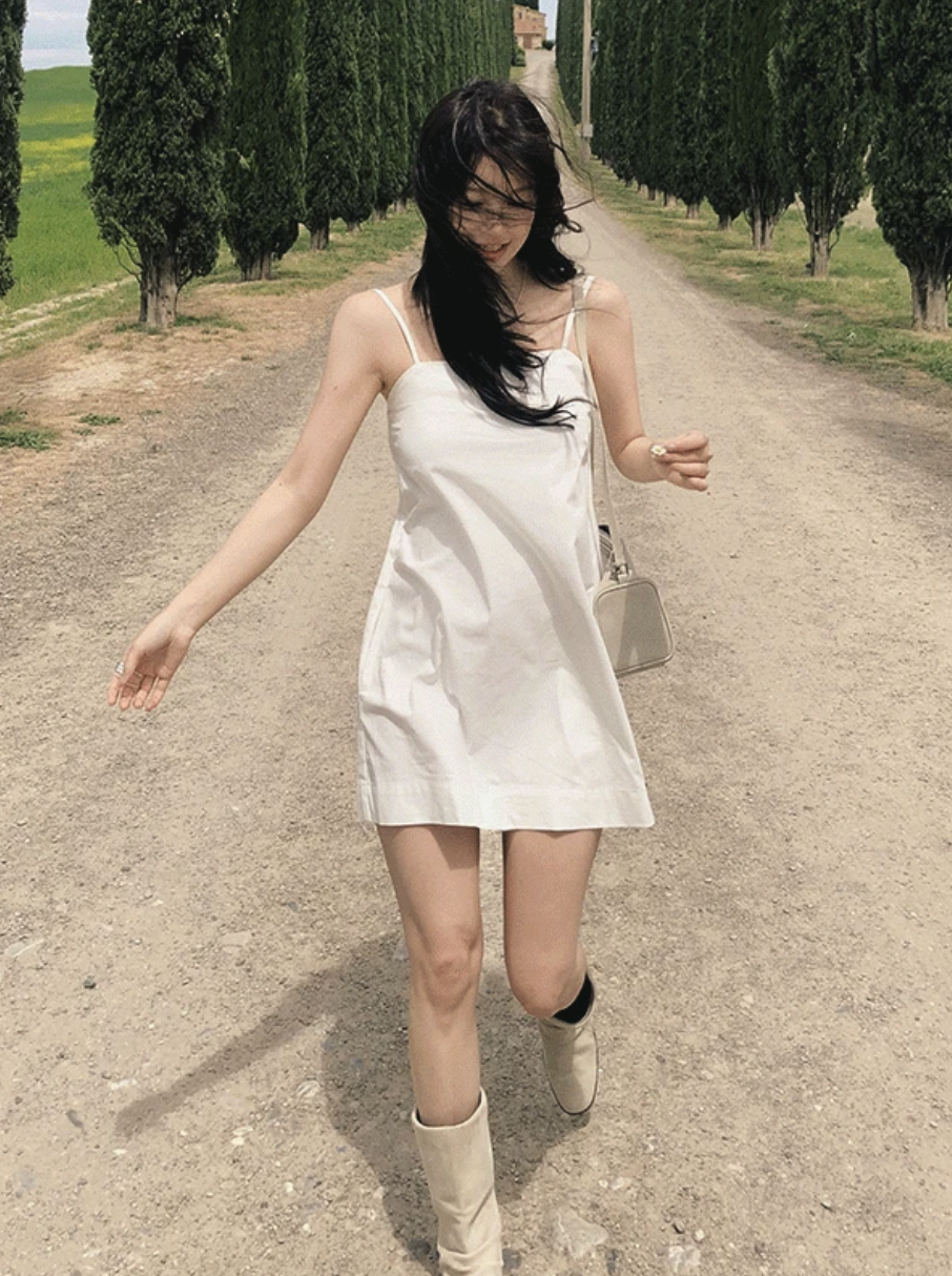 預訂｜SLOWAND #SLOWMADE 吊帶修身連身裙 (2 Color)