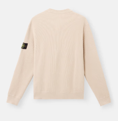 STONE ISLAND  羅紋面料寬鬆版型圓領毛衣   JUN25