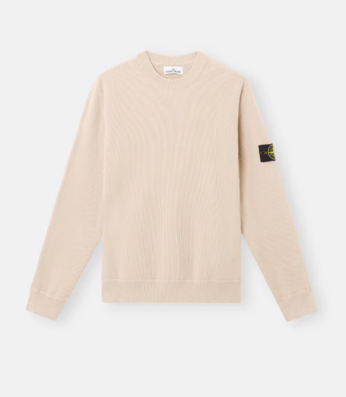 STONE ISLAND  羅紋面料寬鬆版型圓領毛衣   JUN25