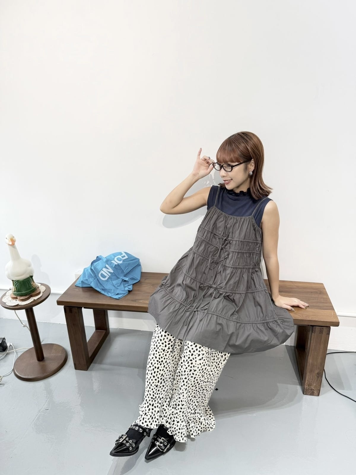 多ribbon層層吊帶短ops