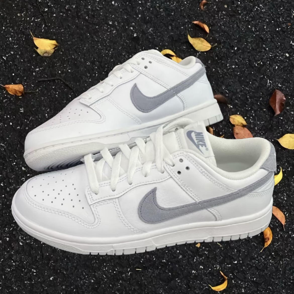 Nike Dunk Low White Ashen Slate 白岩灰 板岩灰 白灰 麂皮勾 低筒休閒鞋