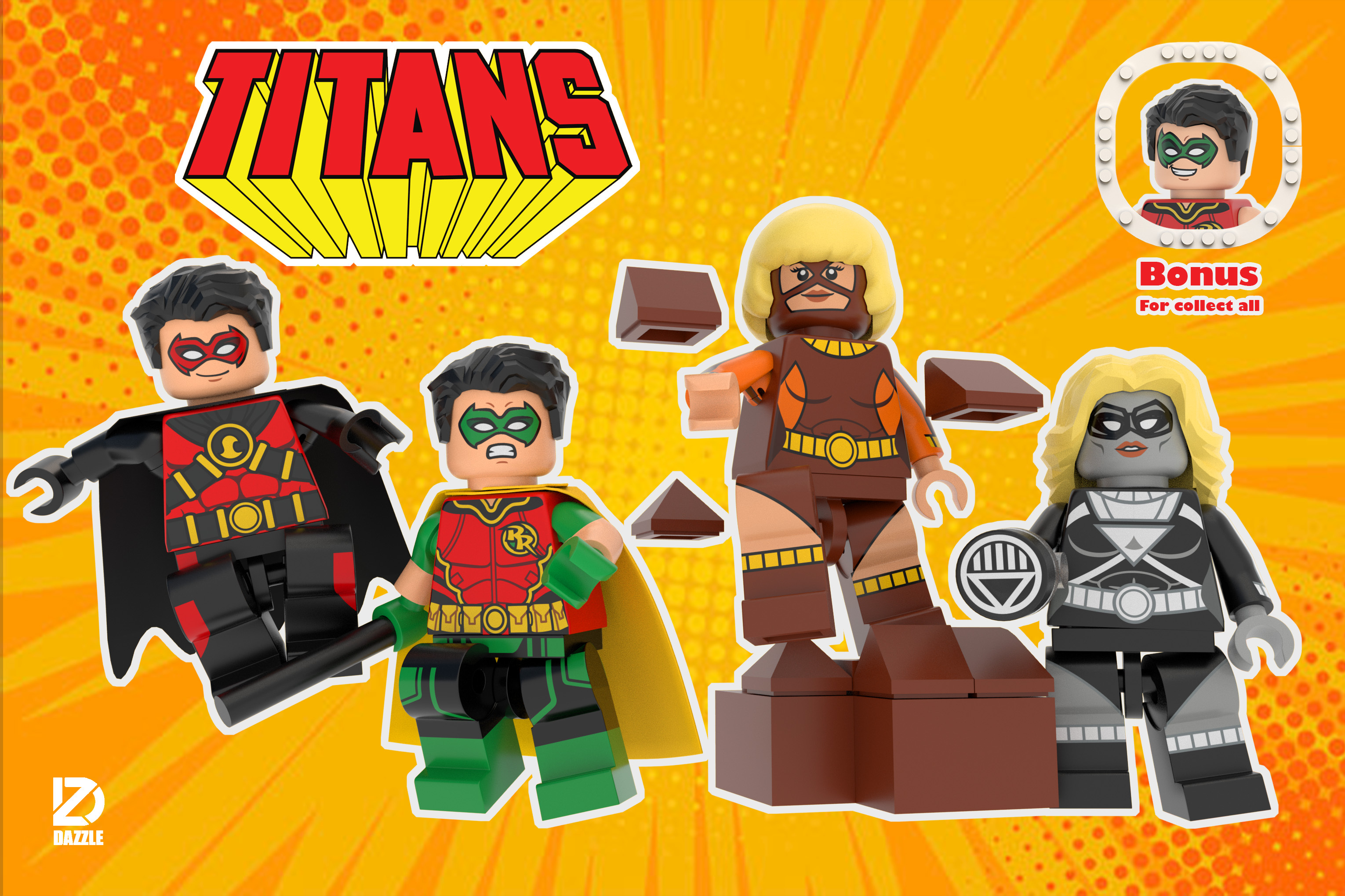 [DAZZLE][Preorder] TITANS Set [PADprinted]