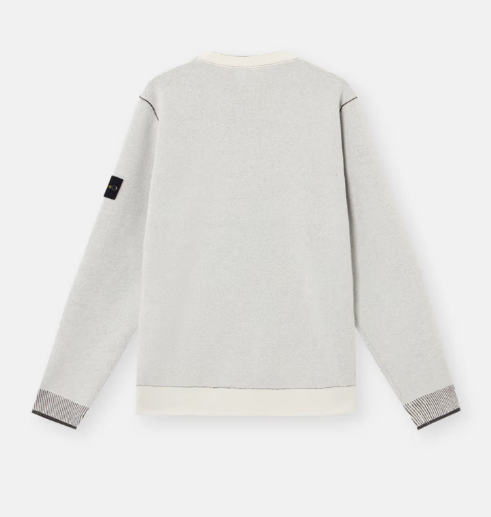 STONE ISLAND  棉和尼龍雙面 圓領毛衣   JUN25