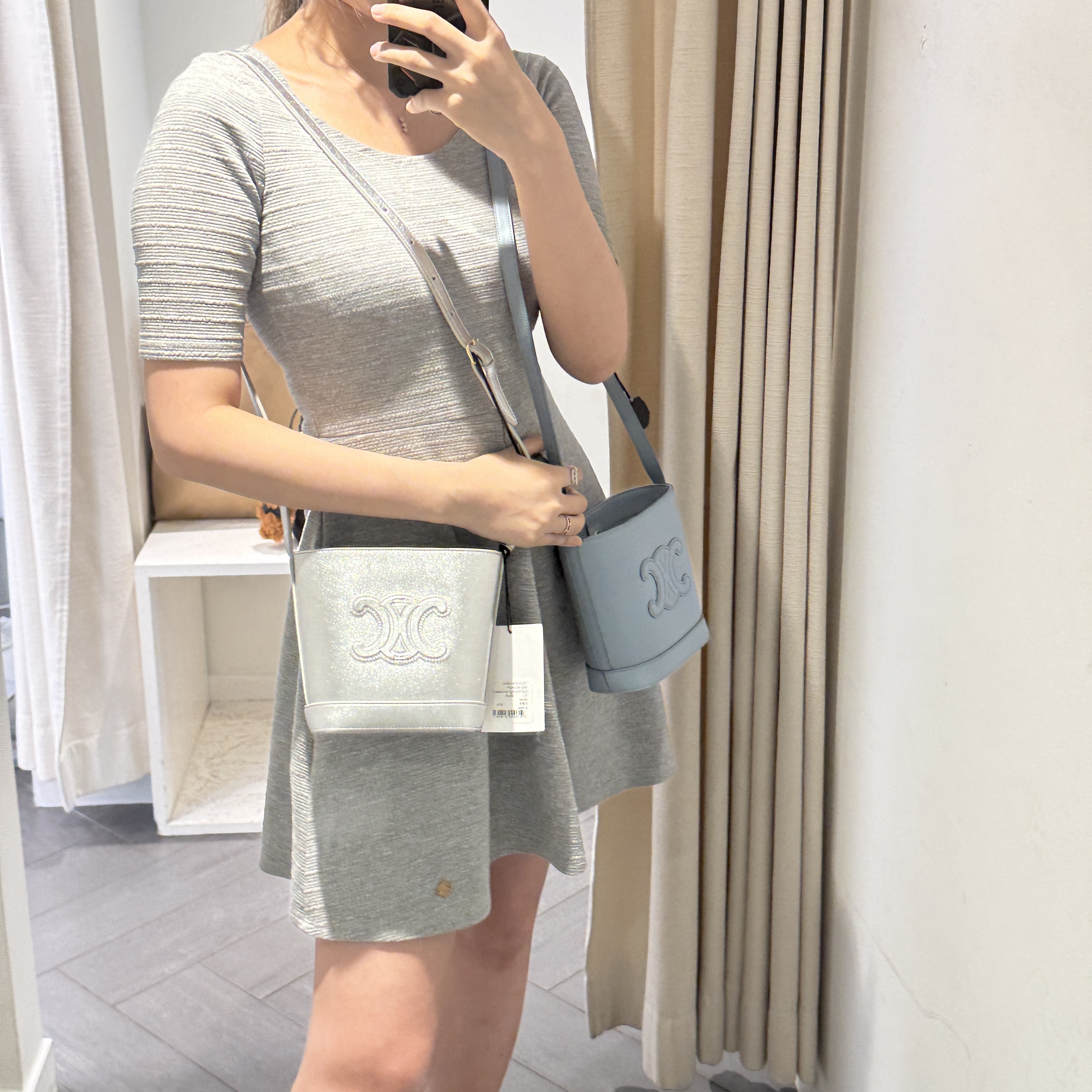 Celine Bag Cuir Trio Smooth Calf Mini Bucket Bag 2 colors