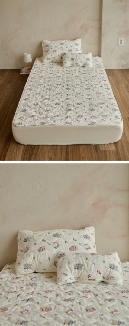 25S/S DTD花瓣兔兔/宇宙探險系列-防塵抗過敏 TPU防水塗層抑汗枕頭套