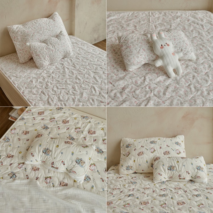 25S/S DTD花瓣兔兔/宇宙探險系列-防塵抗過敏 TPU防水塗層抑汗枕頭套