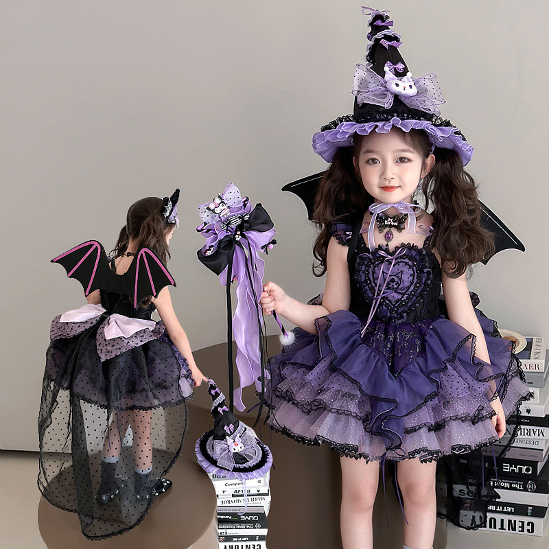 現貨 100cm 萬聖節 羅莉風酷洛米公主裙-愛心款 90-140cm #2811