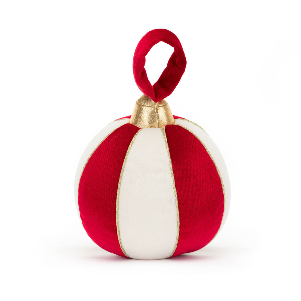 JELLYCAT 聖誕紅白波掛飾 Amuseables Bauble