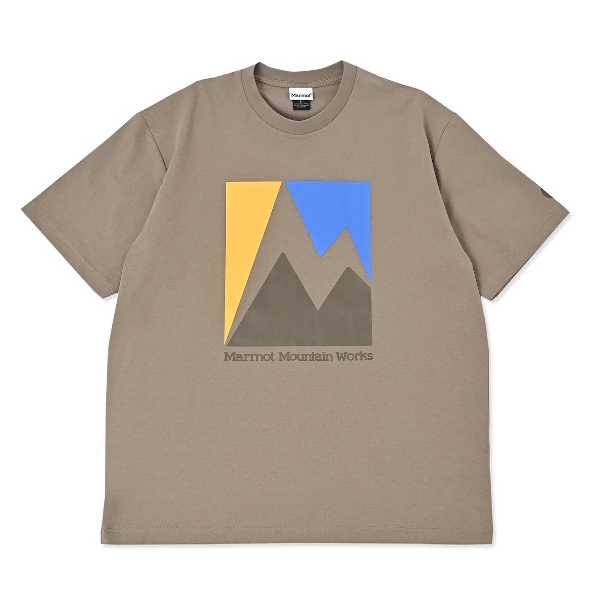 Marmot Crack T-Shirts 短袖抑菌快乾T MTSS25MST063-J012 深米 [HappyOutdoor]