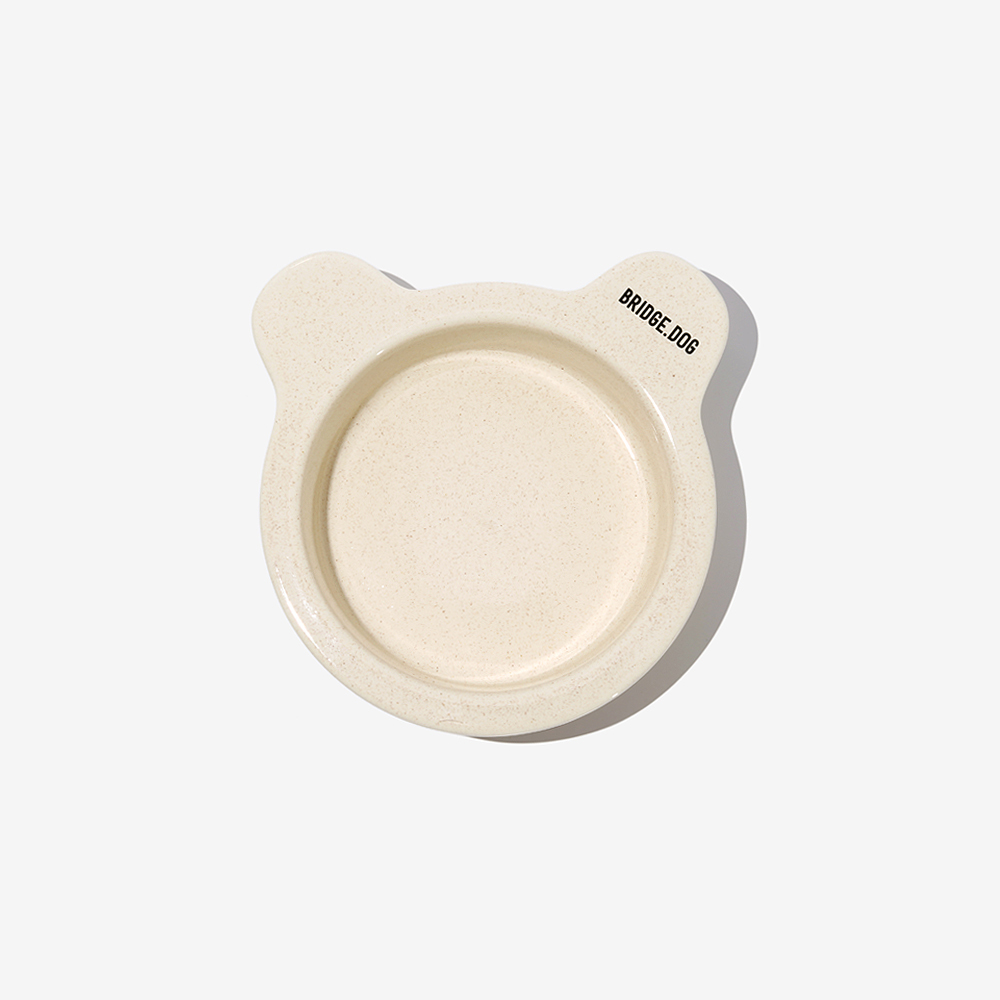 BRIDGE. DOG MINI 泰迪陶瓷碗 (北極熊白)
