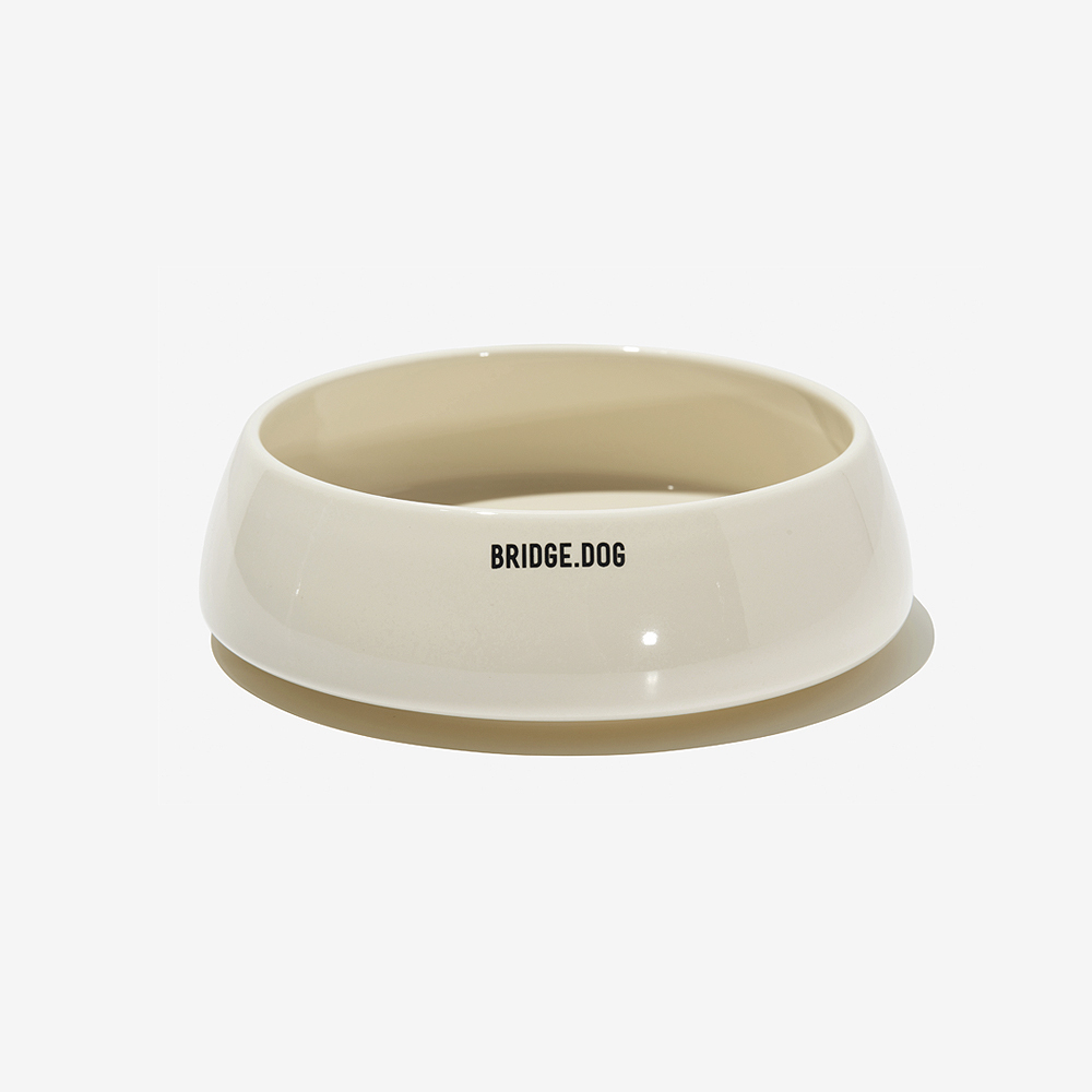 BRIDGE. DOG 經典陶瓷碗 (奶油白)