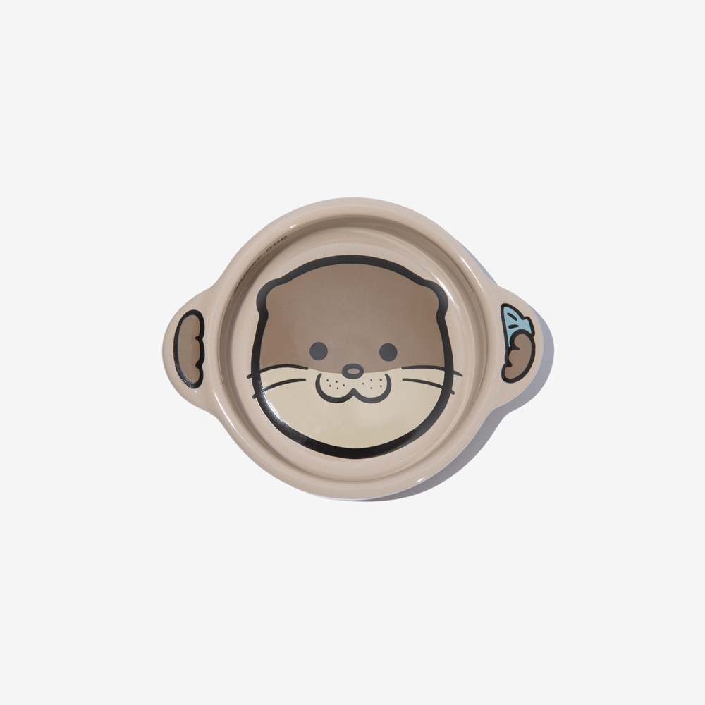 BRIDGE.DOG TOY  可愛動物雙耳碗 (水獺)