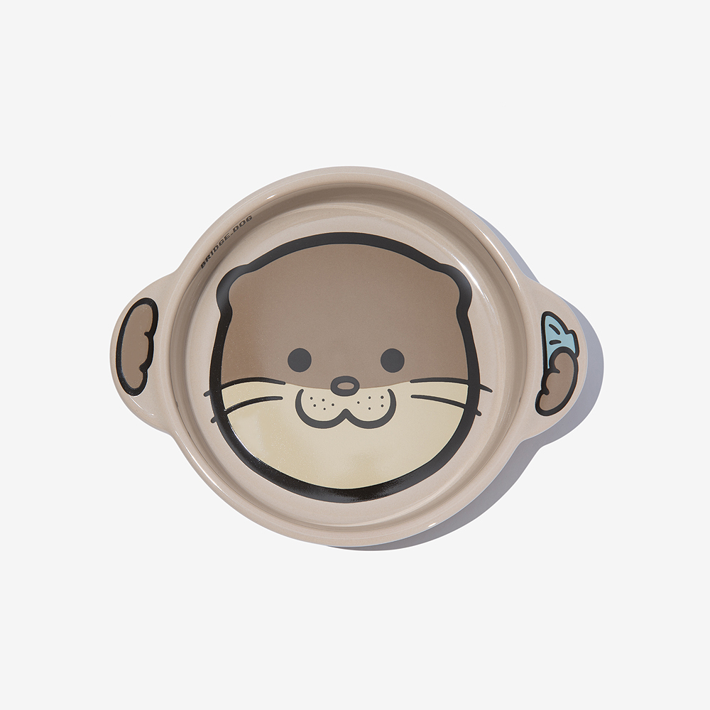 BRIDGE. DOG MINI  可愛動物雙耳碗 (水獺)