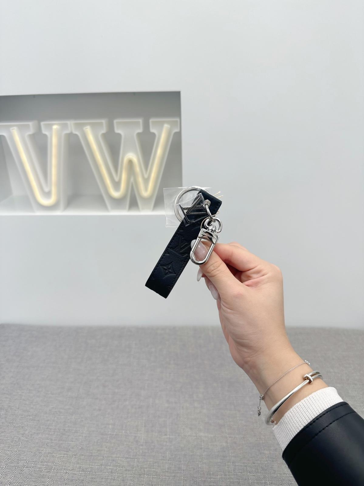 LV Shadow Dragonne Key Holder and Bag Charm