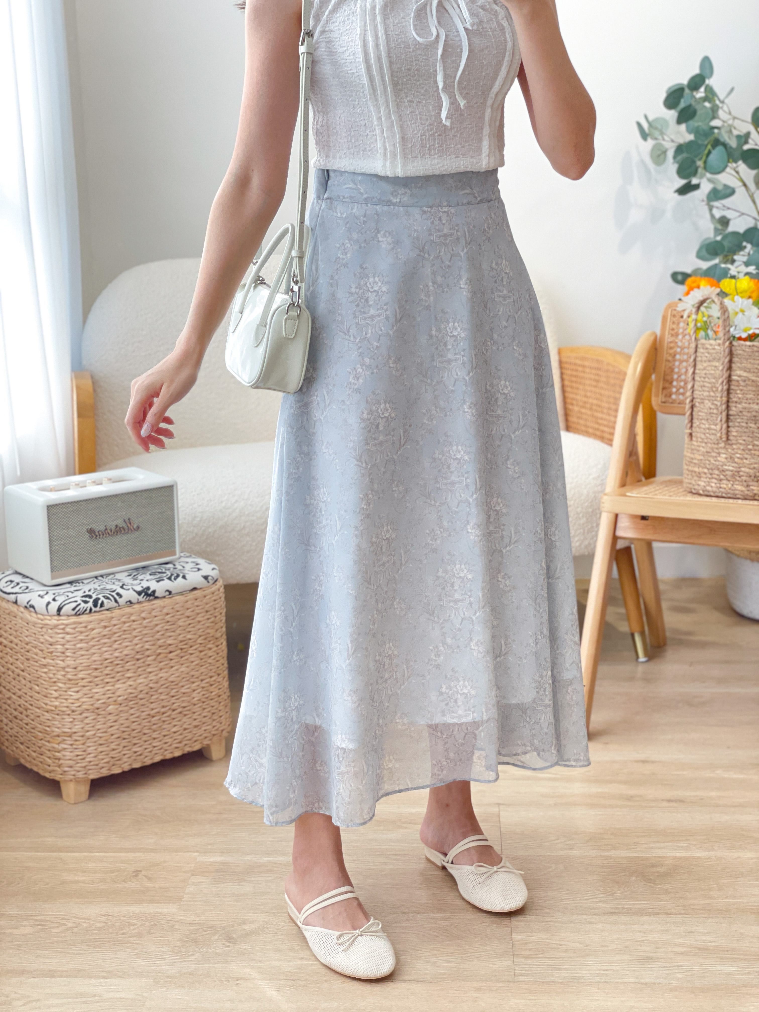 SK553 Blossom Regal Majestic Long Skirt