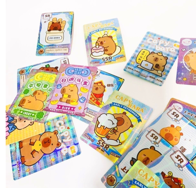 卡皮巴拉闪卡收藏卡（款式随机）
