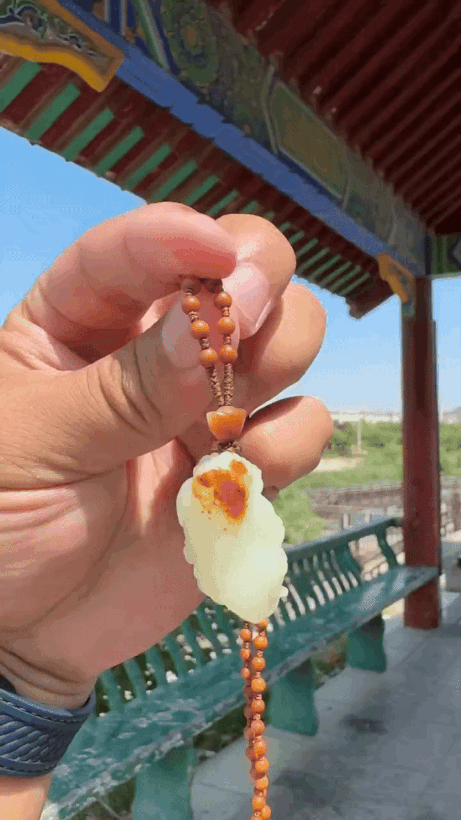 616715 和田玉籽料招財貔貅