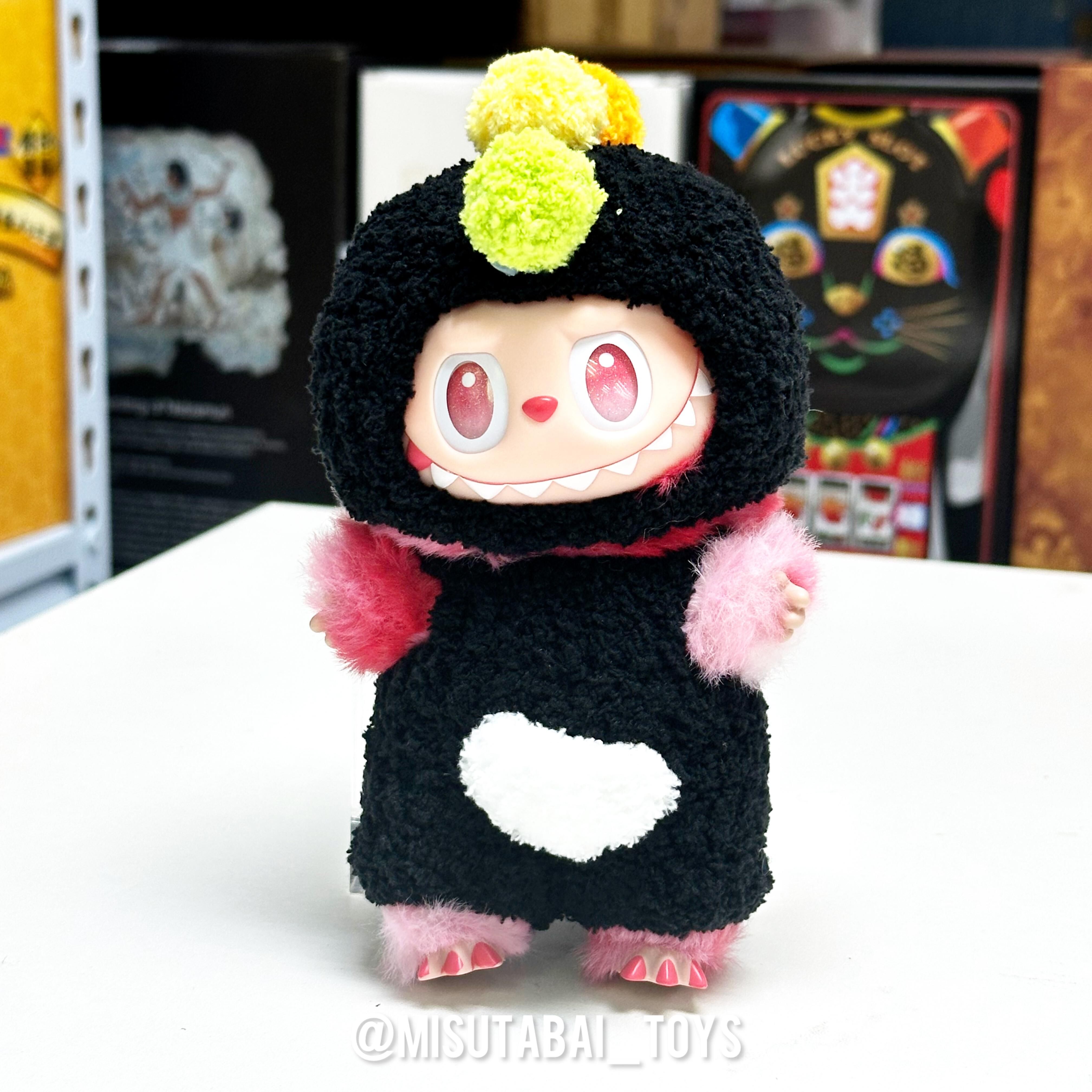 Doll Outfit Traditional & Fancy T34 - Black Rainbow Dragon