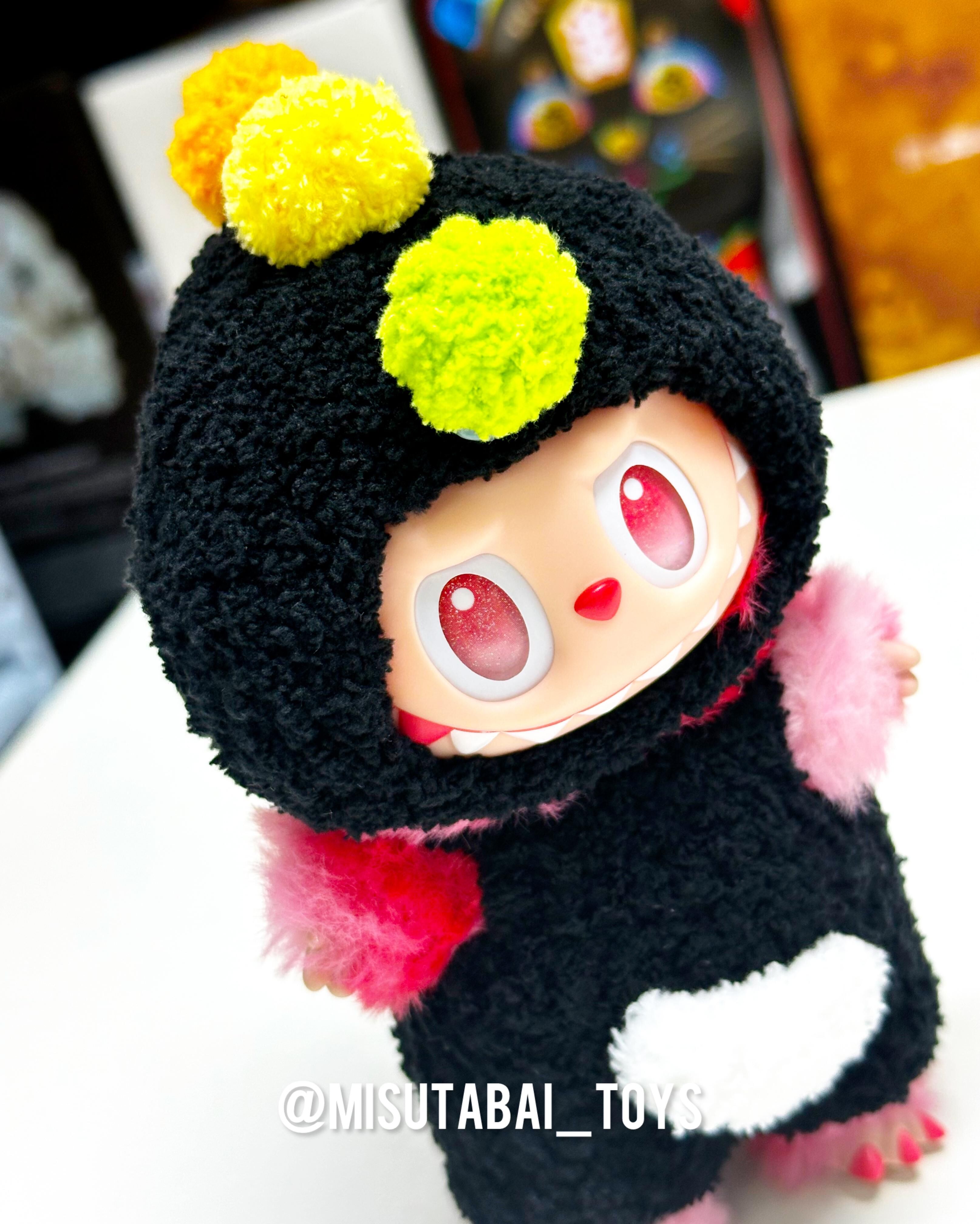 Doll Outfit Traditional & Fancy T34 - Black Rainbow Dragon