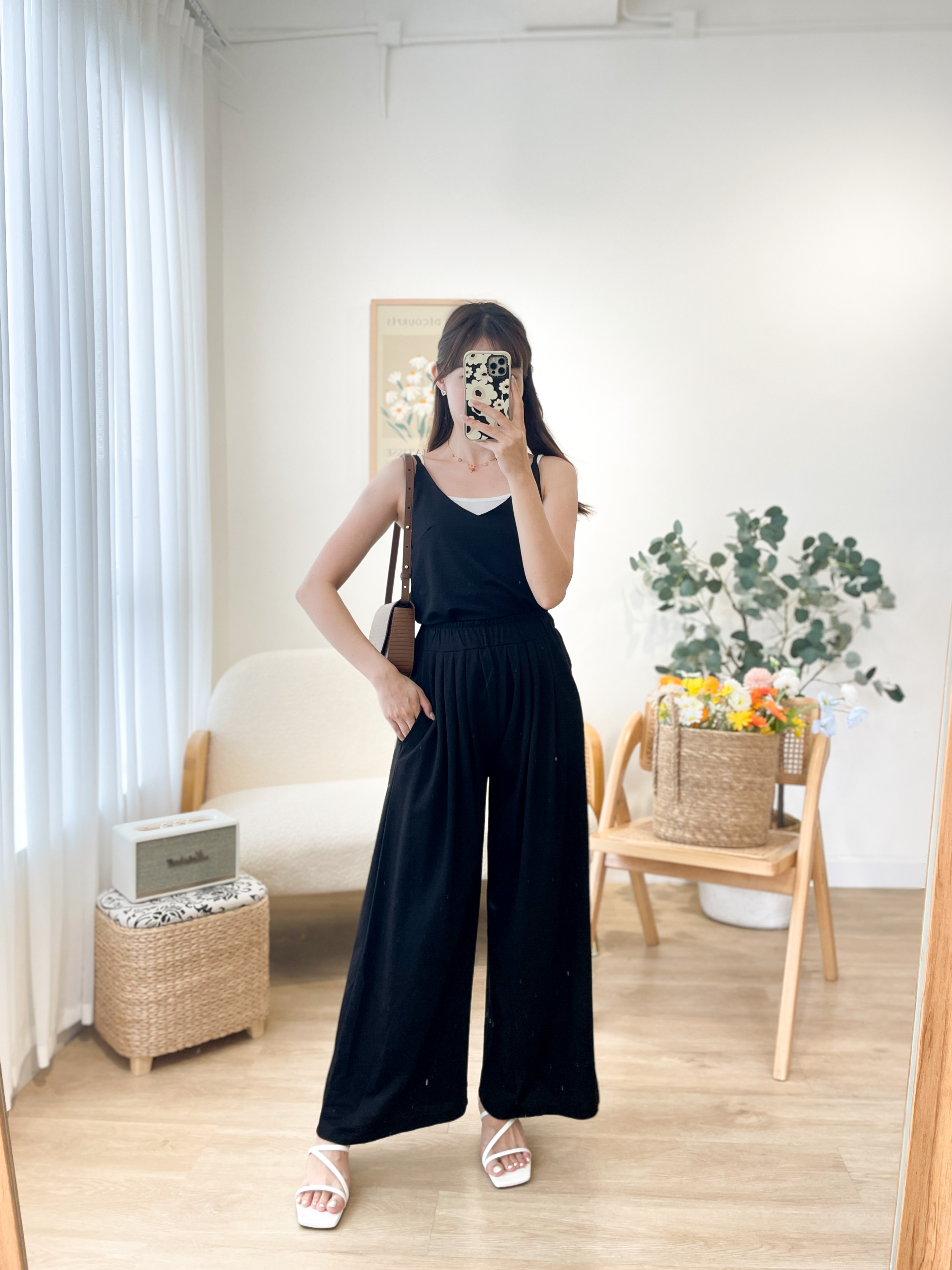OP654 Fully Relax Top & Wide Pants Set