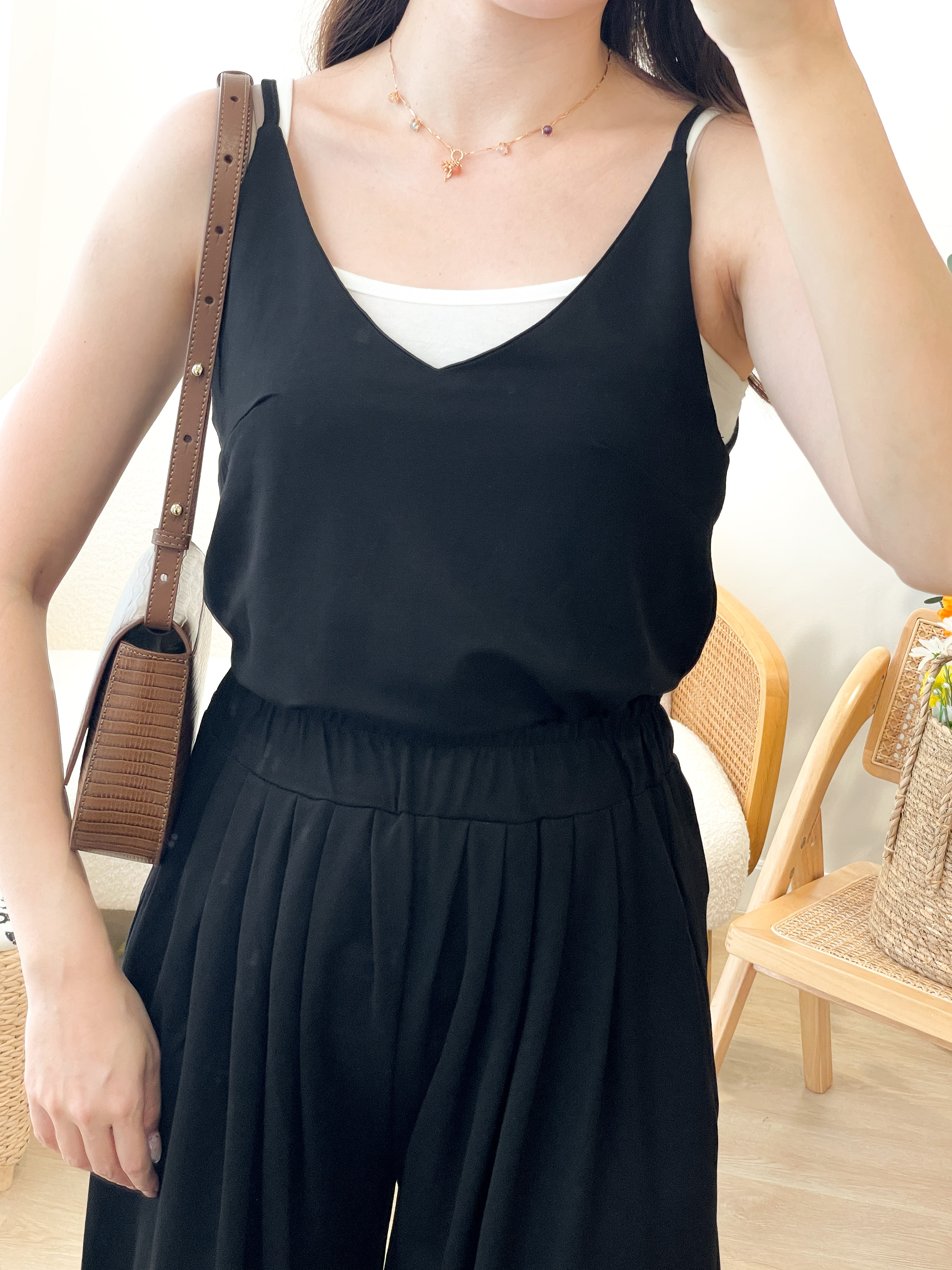 OP654 Fully Relax Top & Wide Pants Set