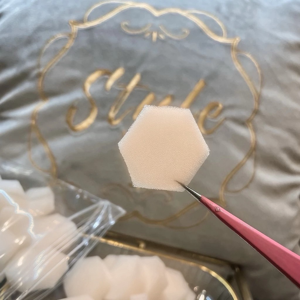 漸變六角形海綿