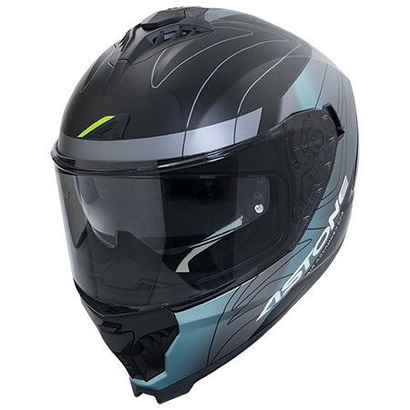 ASTONE GT6 PLUS 彩繪 YF1 平黑/藍 全罩