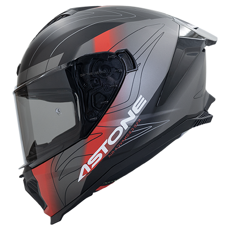 ASTONE GT6 PLUS 彩繪 YF1 平黑/紅 全罩