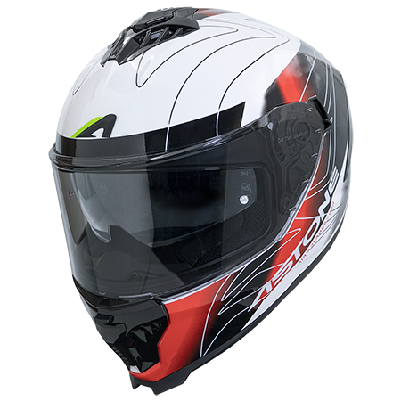 ASTONE GT6 PLUS 彩繪 YF1 白/紅 全罩