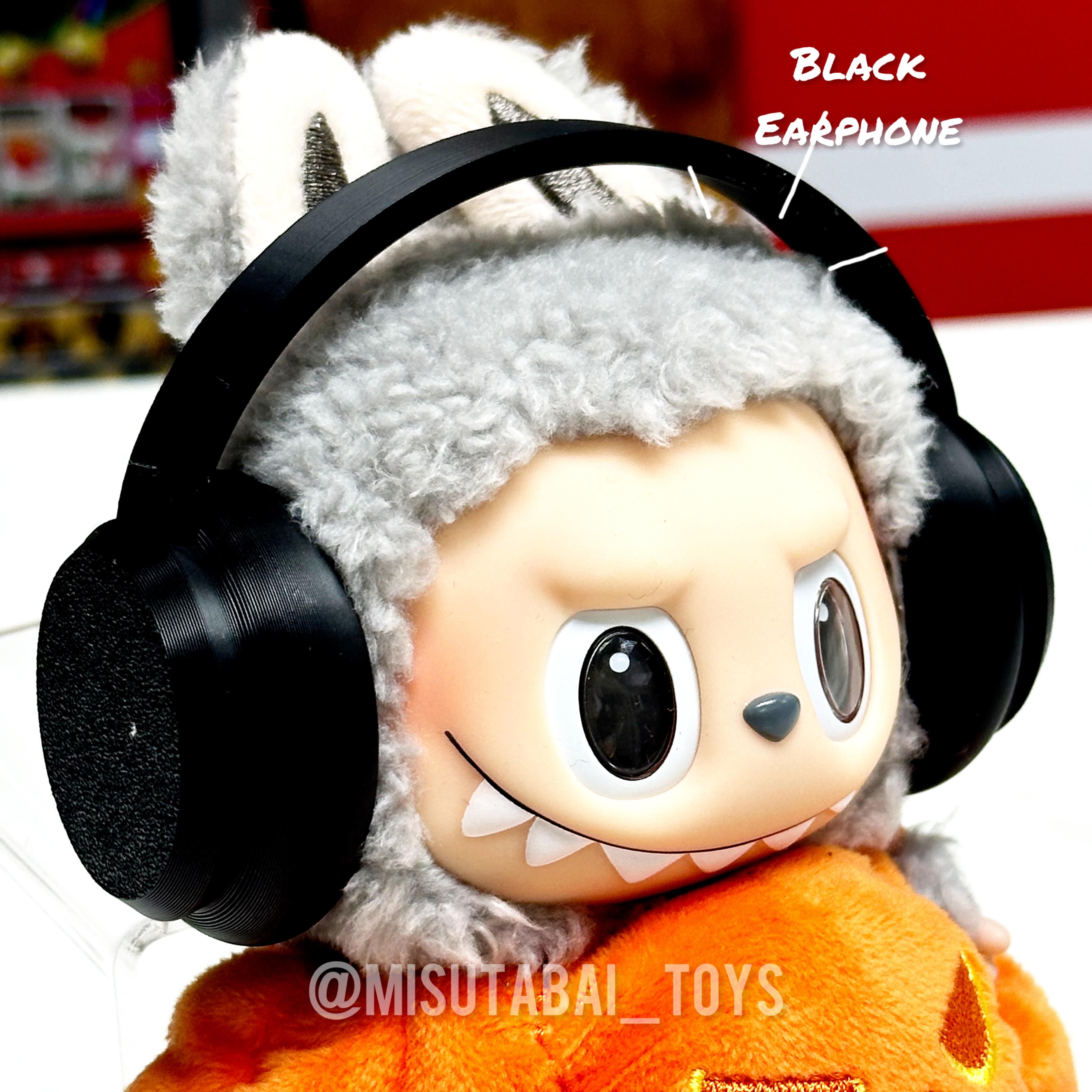 Doll Outfit Accessories AS22 - Big Black Earphone