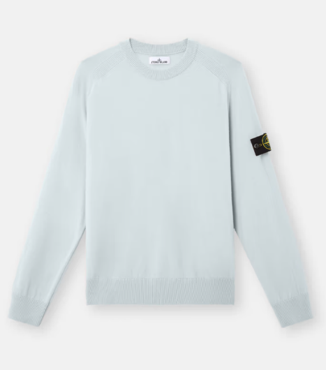 STONE ISLAND 吉朗羊毛羅紋面料寬鬆版型圓領毛衣   JUN25