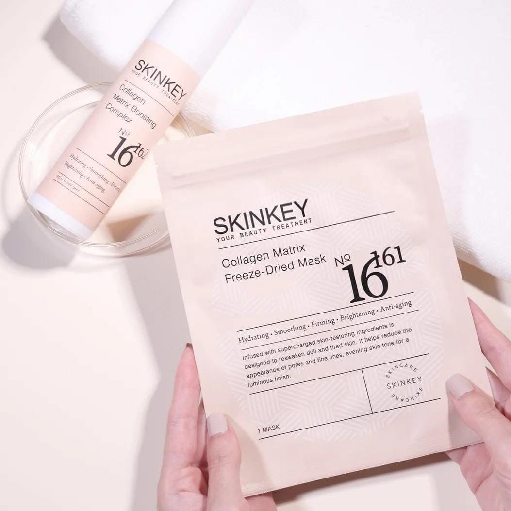 (BID85)【現貨】Skinkey 膠原面膜一盒+骨膠原精華水X1支