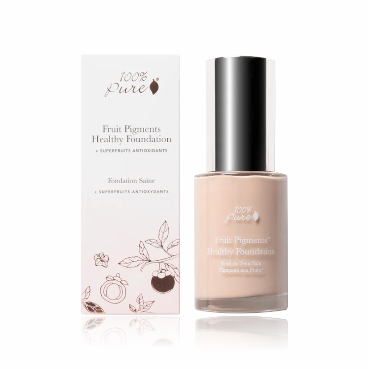 美國100%Pure健康肌粉底液 I 水果色素